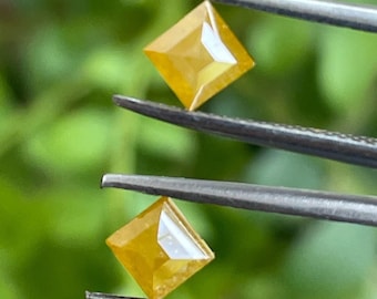 1.08 CT |  Natural Yellow Diamond | Kite / Pyramid Cut Diamond | Loose Fancy Yellow Diamond | Unique Geometric Diamond for Ring or Earrings