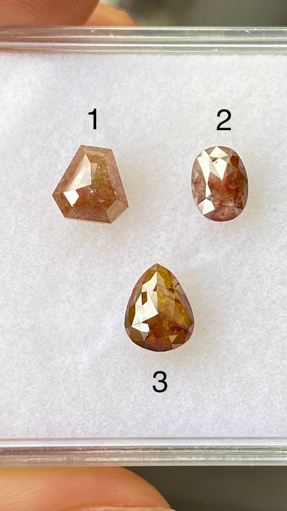Natural Loose Brownish Fancy Colour Diamond Natural Oval Pear