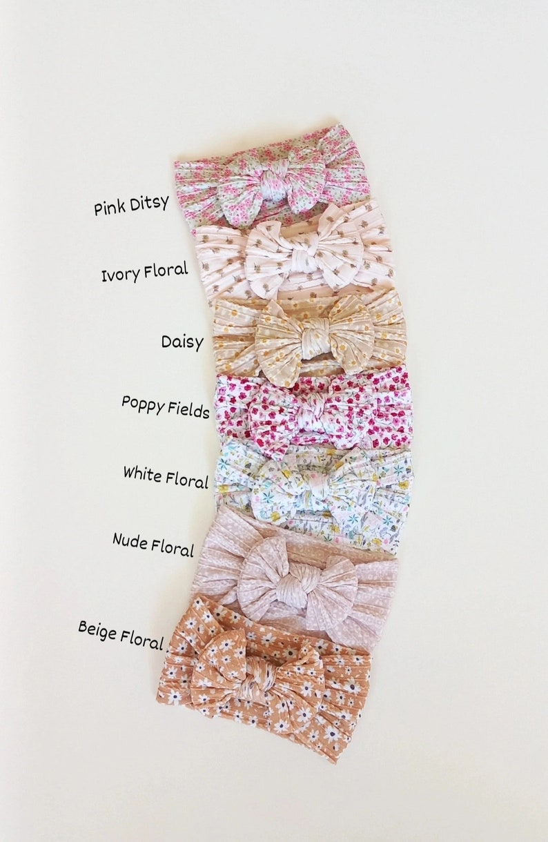 Newborn Baby Toddler Hairband Gift SetTurban BowBaby Girl GiftBaby BowsBaby Shower Baby GirlCable Knit HeadbandBaby Headband Hairbow 画像 10