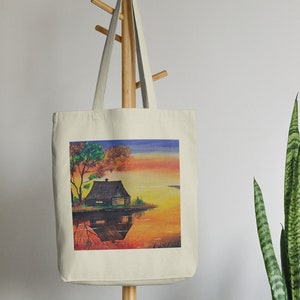 Nature&#39;s Palette Tote Bag, Cotton Tote, Earth Friendly Bag
