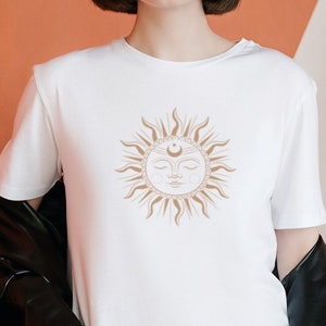 Spiritual Sun Shirt, Psychic Shirt, Boho Shirt, Sun Shirt, Celestial Shirt, Yoga Shirt, Moon Shirt, Mystic Shirt