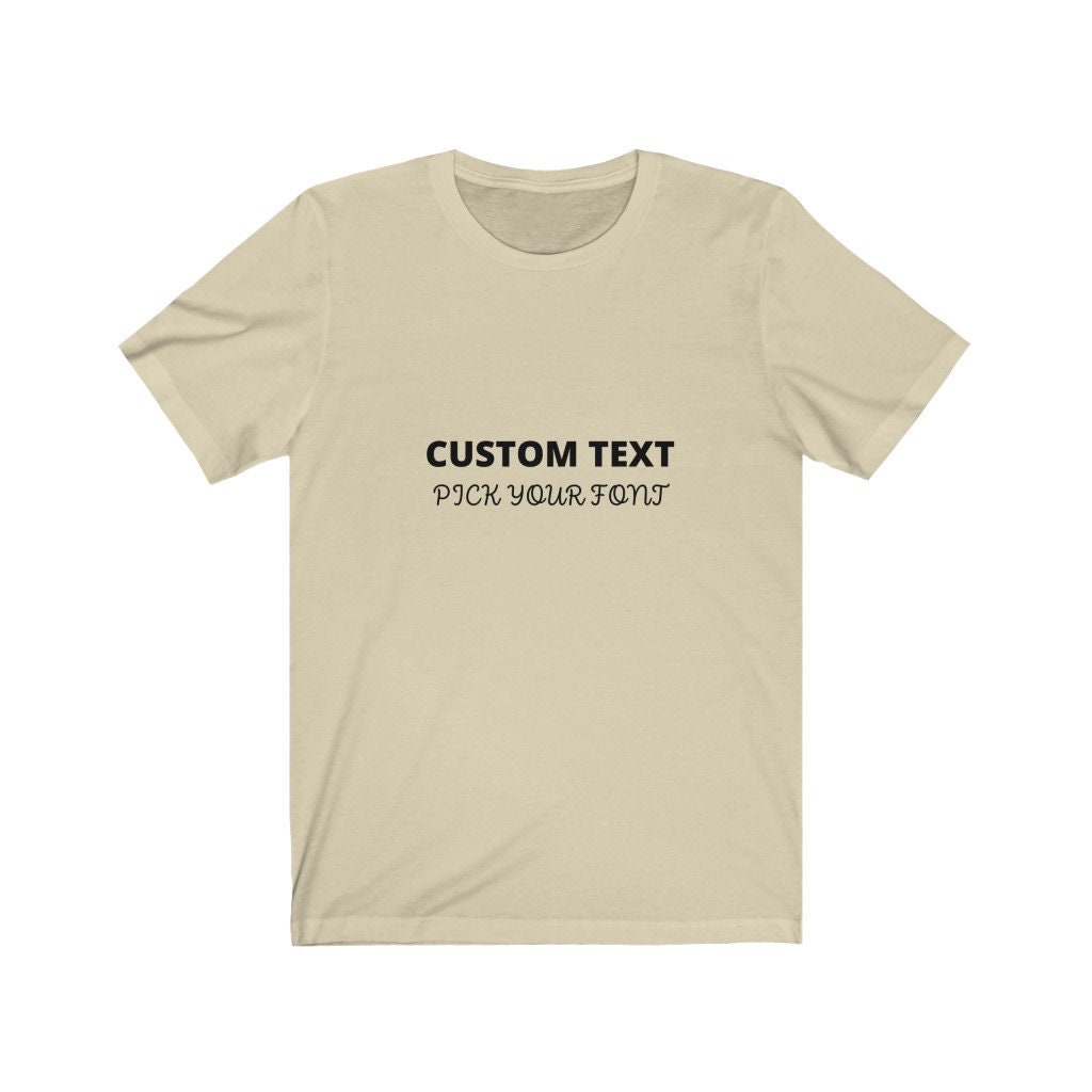 Custom T-Shirt Personalized Shirt Gift Tee | Etsy