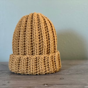 Crochet Chunky Ribbed Beanie | Adult Beanie | Crochet Winter Beanie | Chunky Ribbed Beanie | Ready To Ship