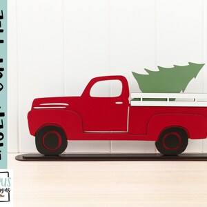 Christmas Tree Truck- Christmas sign SVG Laser file - Glowforge file - Christmas cut file - Digital Download