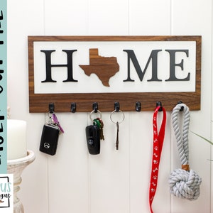 Home State key sign- Welcome sign SVG Laser file - Glowforge file - House sign cut file - Digital Download- Platypus Designs