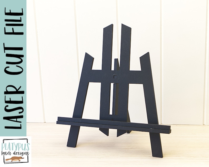 Laser Cut Easel Stands Easel SVG Laser File File Etsy