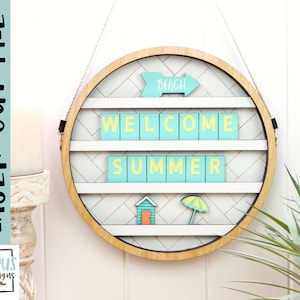Interchangeable Seasonal Letter Board - Letter Board sign SVG Laser file - Glowforge file - Digital Download- Platypus Designs