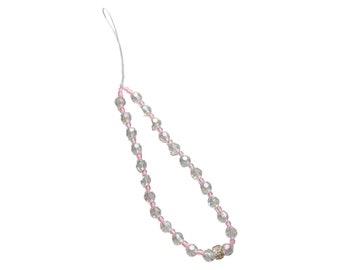 DISCO | pink sparkly phone charm | phone strap | minimalist y2k