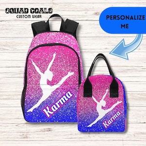Personalized, Matching Ballet Dancer Backpack & Lunch Bag