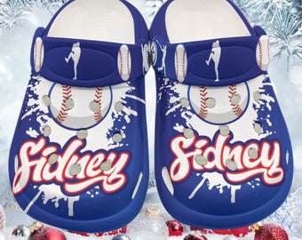 Personalized Kid's Baseball Clogs