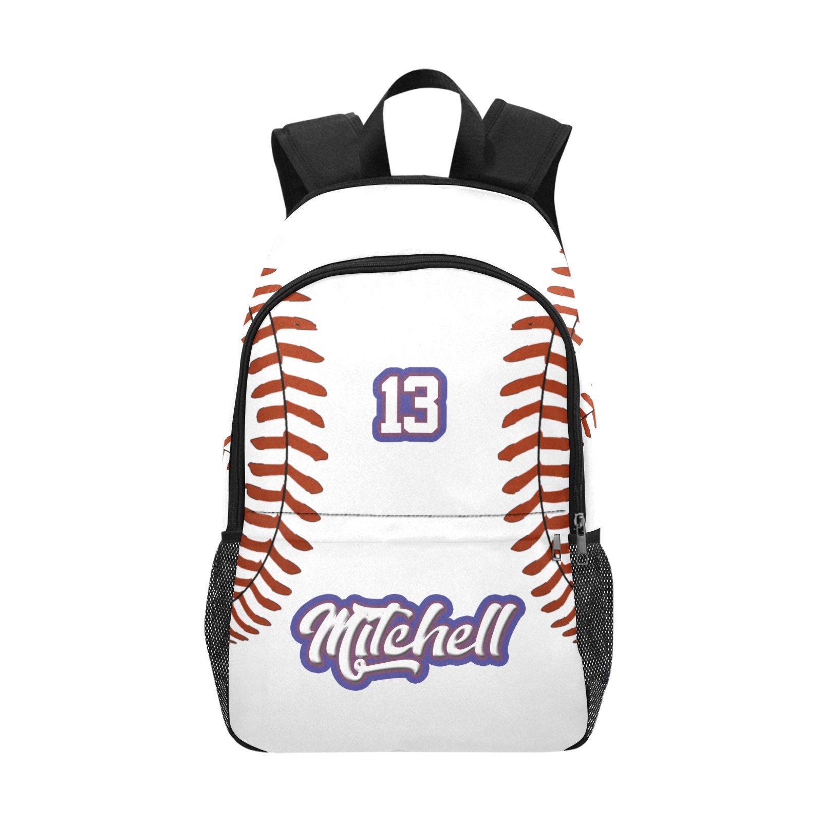 Personalized Baseball Backpack | Kids Baseball School Bag | Child Travel Bag | Customized Sports Bag for Player | Bag with Name for Kids