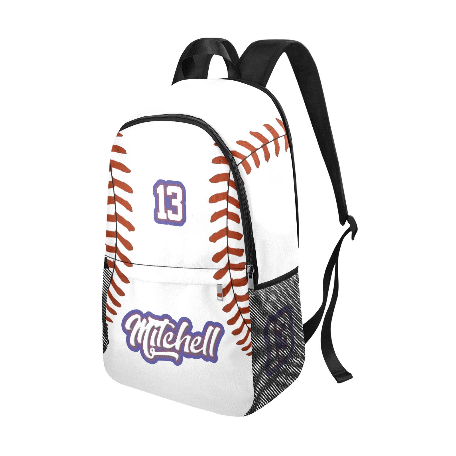 Personalized Baseball Backpack | Kids Baseball School Bag | Child Travel Bag | Customized Sports Bag for Player | Bag with Name for Kids