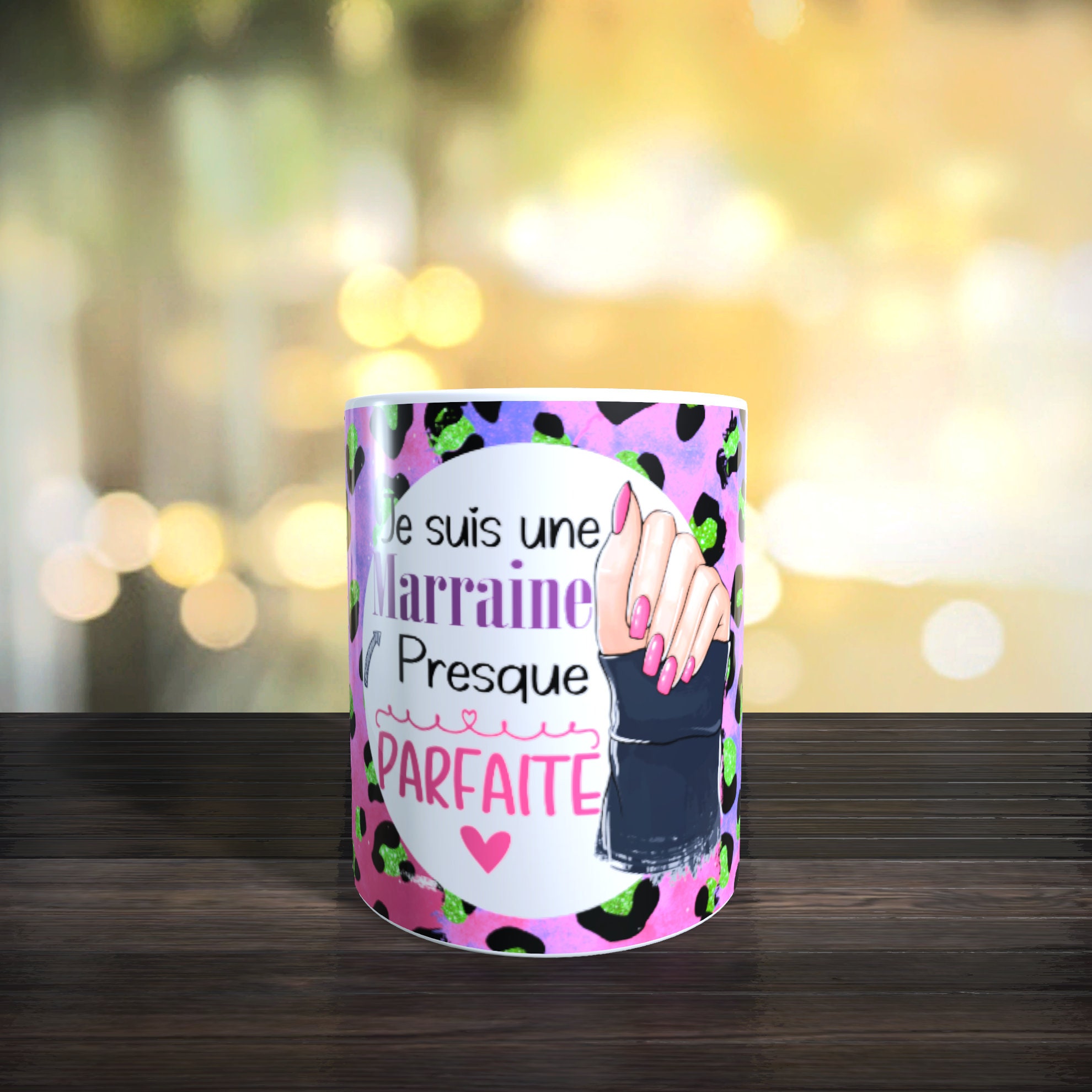Mug Marraine Presque Parfaite, Tasse Cadeau Personnalisé