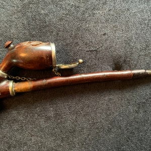 Antique Used Black Forest Trolean Briar wood Estate pipe