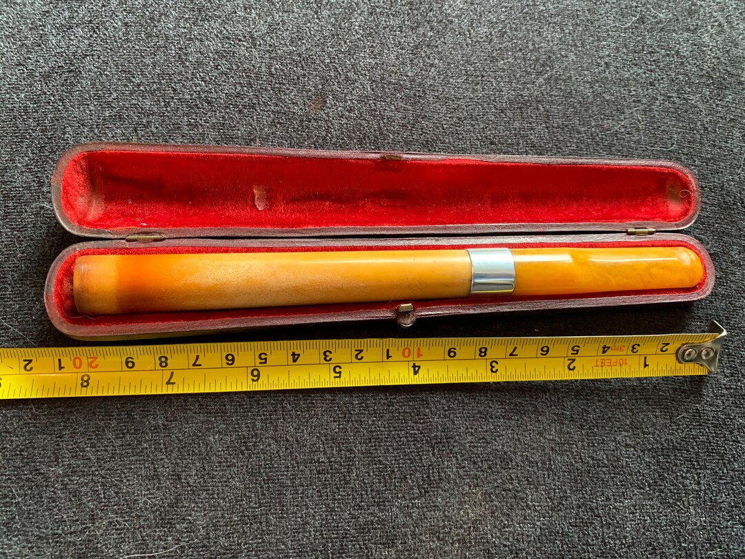 Antique Exceptionaly Rare 20cm Large Meerschaum Cheroot / Cigar Holder ...