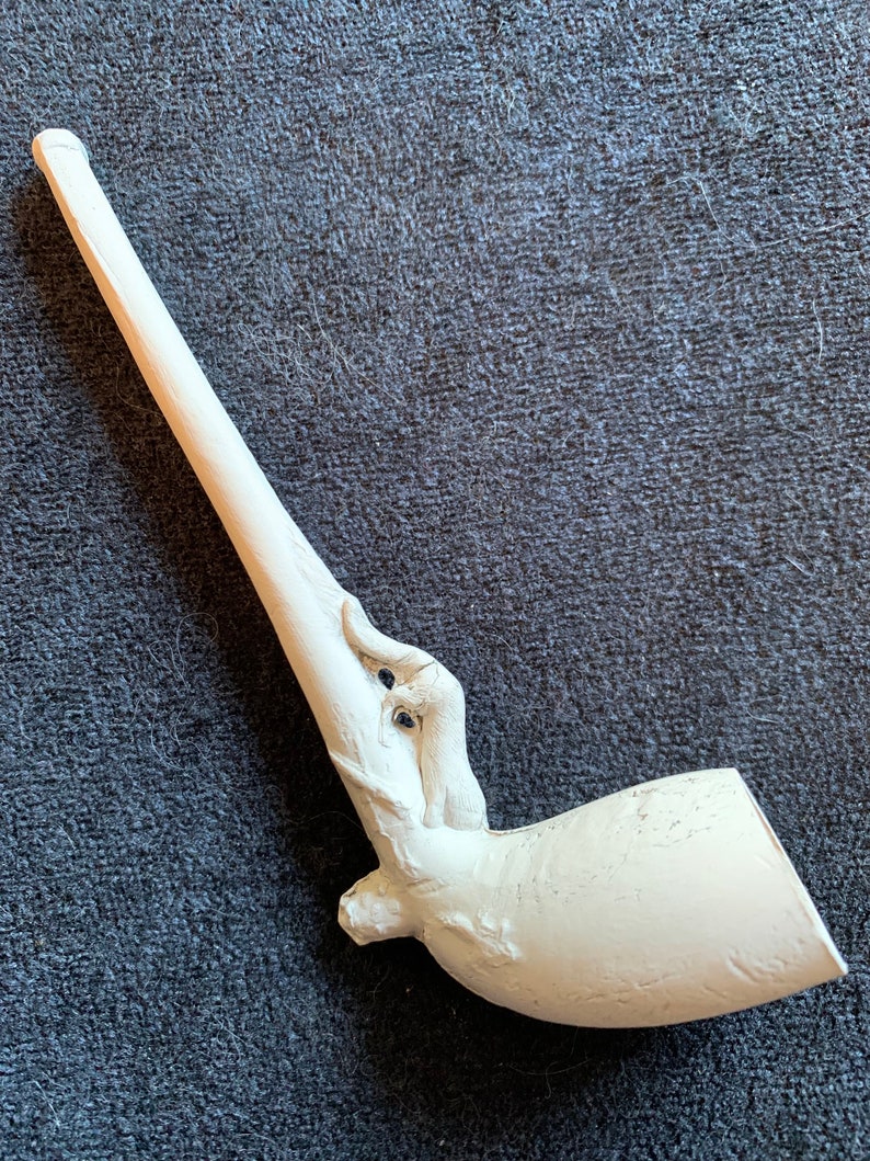 Antique Rare Unused 19th Century Fox Clay Pipe Etsy
