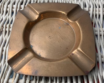 アンティークアーツ＆クラフツムーブメント 槌目スチールアルミ灰皿