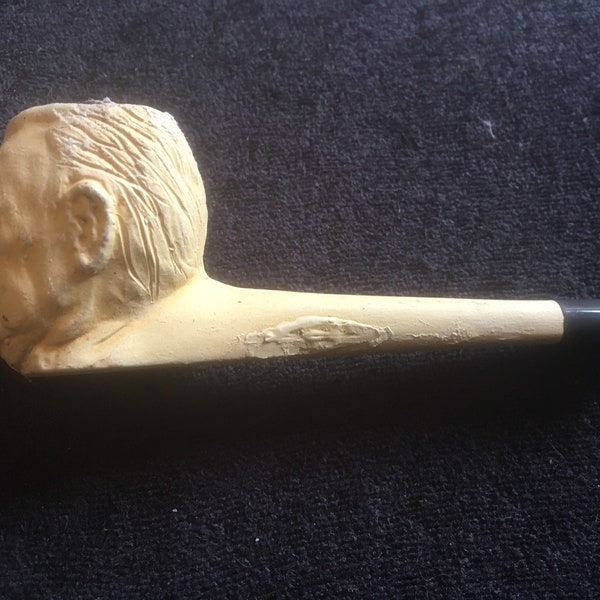 Vintage unused Meerschaum Churchill clay Pipe