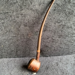 Vintage Rare Ropp DeLuxe Long Cherry Wood Churchwarden  used wooden Estate pipe
