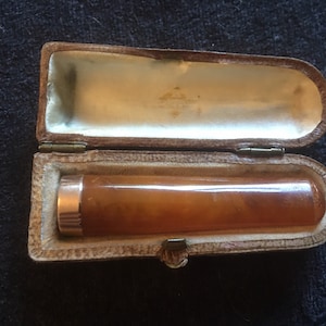 Antique 9ct Gold cigarette holder Adolph Frankau and Co Ltd 1903