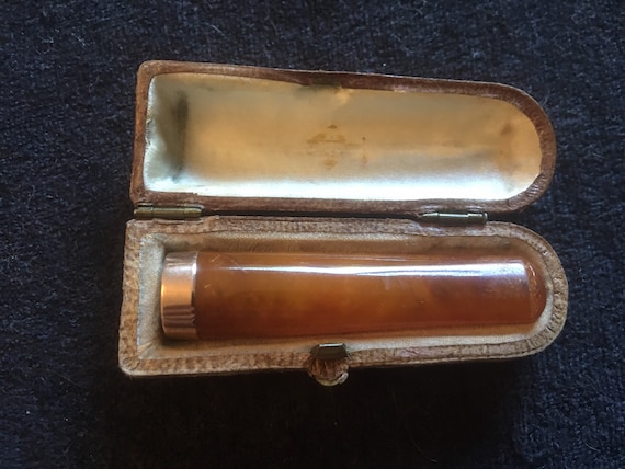 faberge cigarette holder A Fabergé Jewelled Gold-mounted Silver And Guilloché Enamel Cigarette