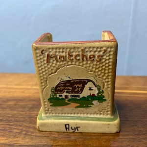 Vintage Manor ware Match box holder / Striker