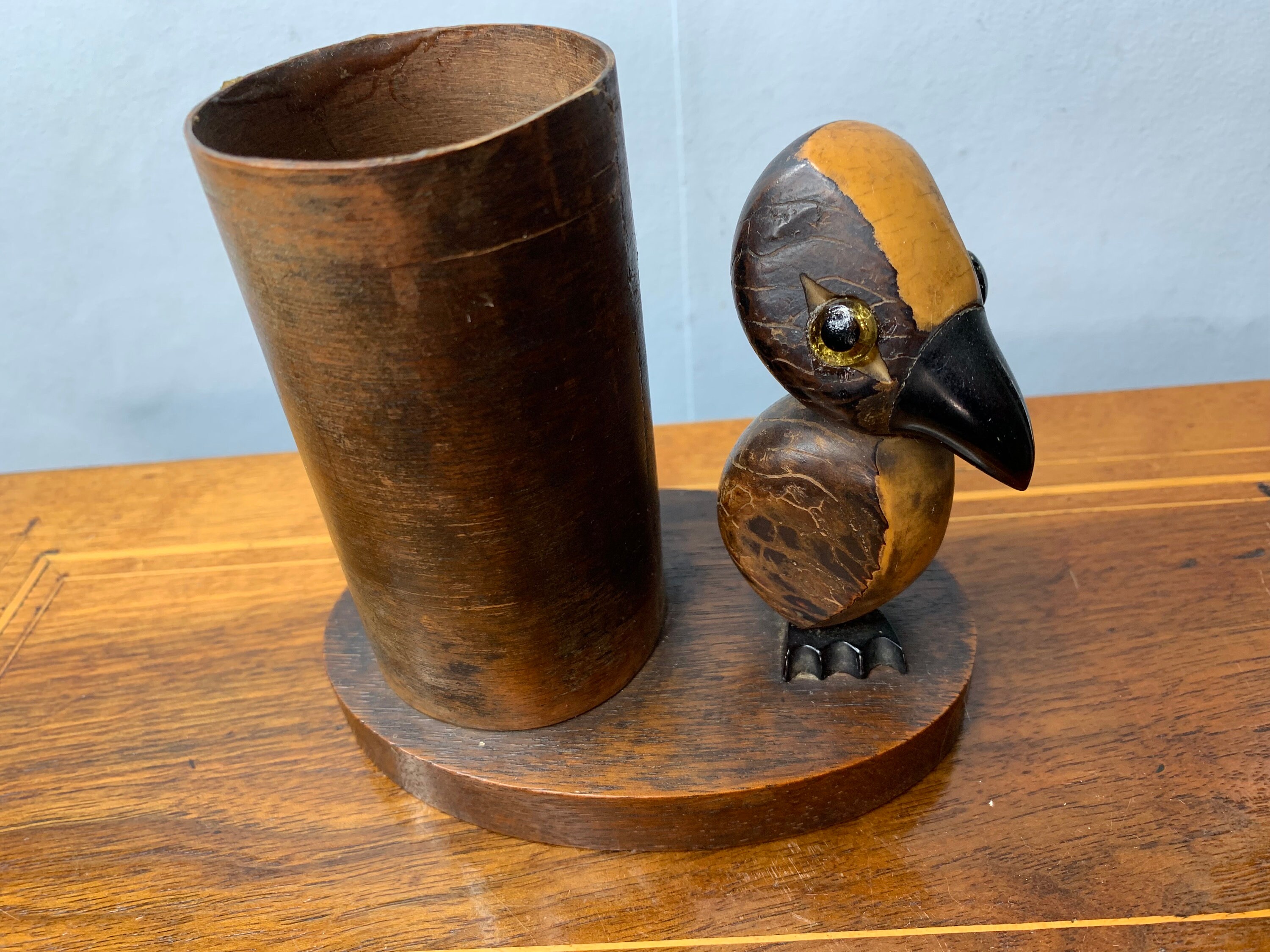 Very Rare Antique YZ Art Deco Henry Howell YZ Bird Dunhill Carved