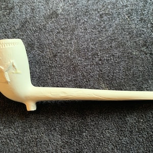 Vintage unused 19th century Isle of Mann clay Pipe