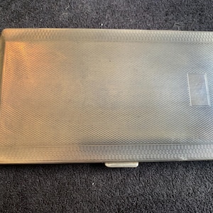 Vintage English silver plated cigarette case