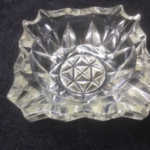 Vintage lead Crystal Ashtray