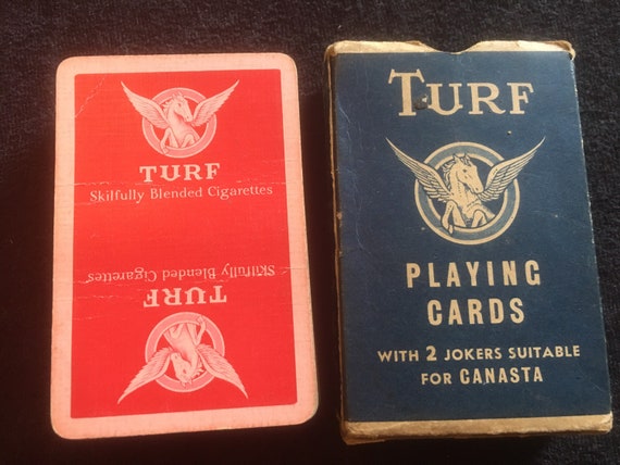 Vintage Turf Virginia Blended Cigarette Advertising Cards by Thomas De La  Rue and Co Ltd