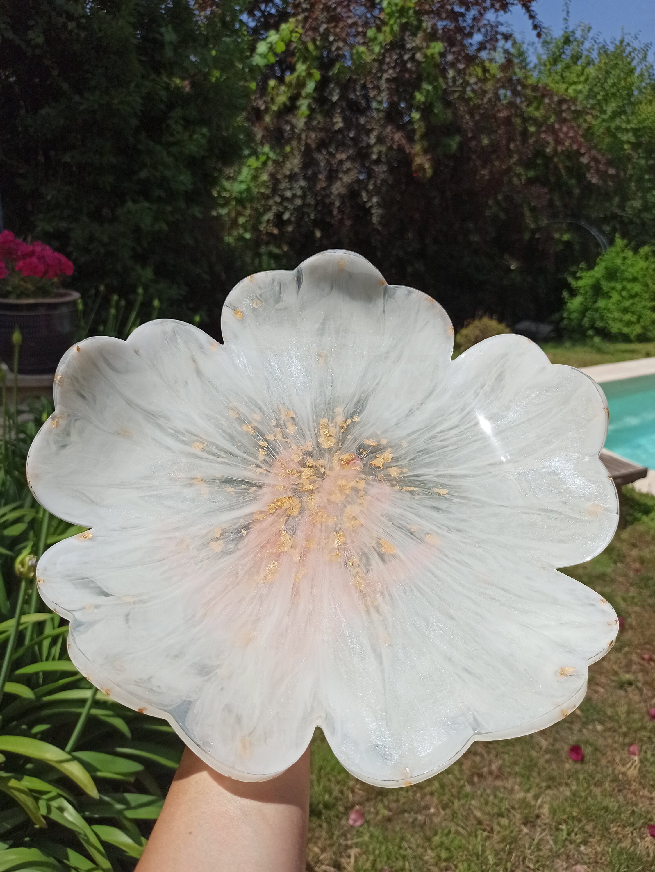 Plateau A Fruit en Resine Epoxy Personnalisable