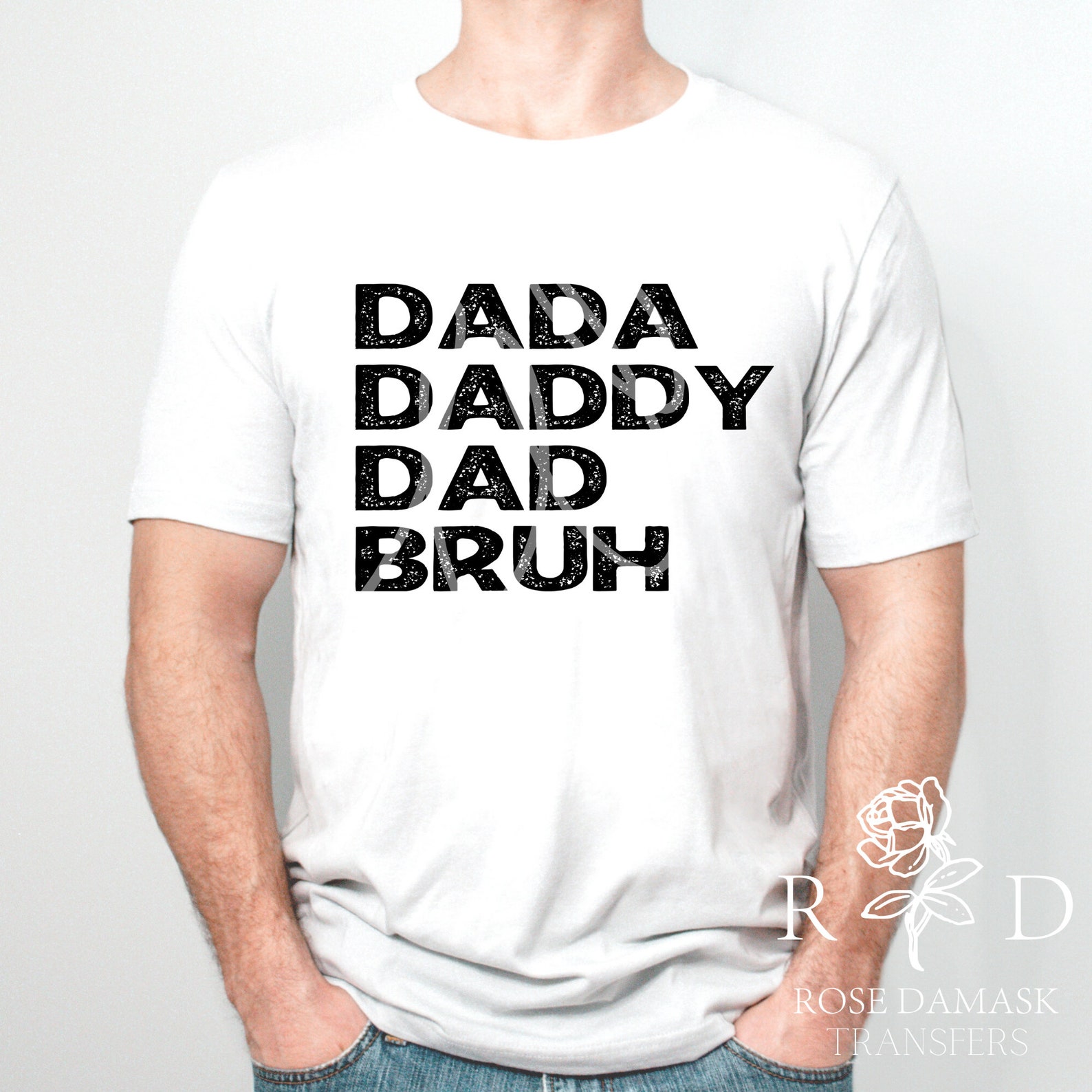 Dada Daddy Dad Bruh Transfer Father's Day Sublimation | Etsy