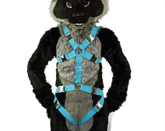 Standard-Harness mit Bein-Straps VER. 2 | Pelzgeschirr Fursuit Gurt