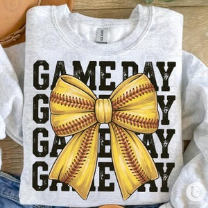 Retro Softball Mama PNG: Game Day Coquette Bow (Digital Download)