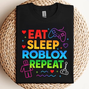 Funny Gamer Shirt PNG: Kids Block Game Design (Digital Download)