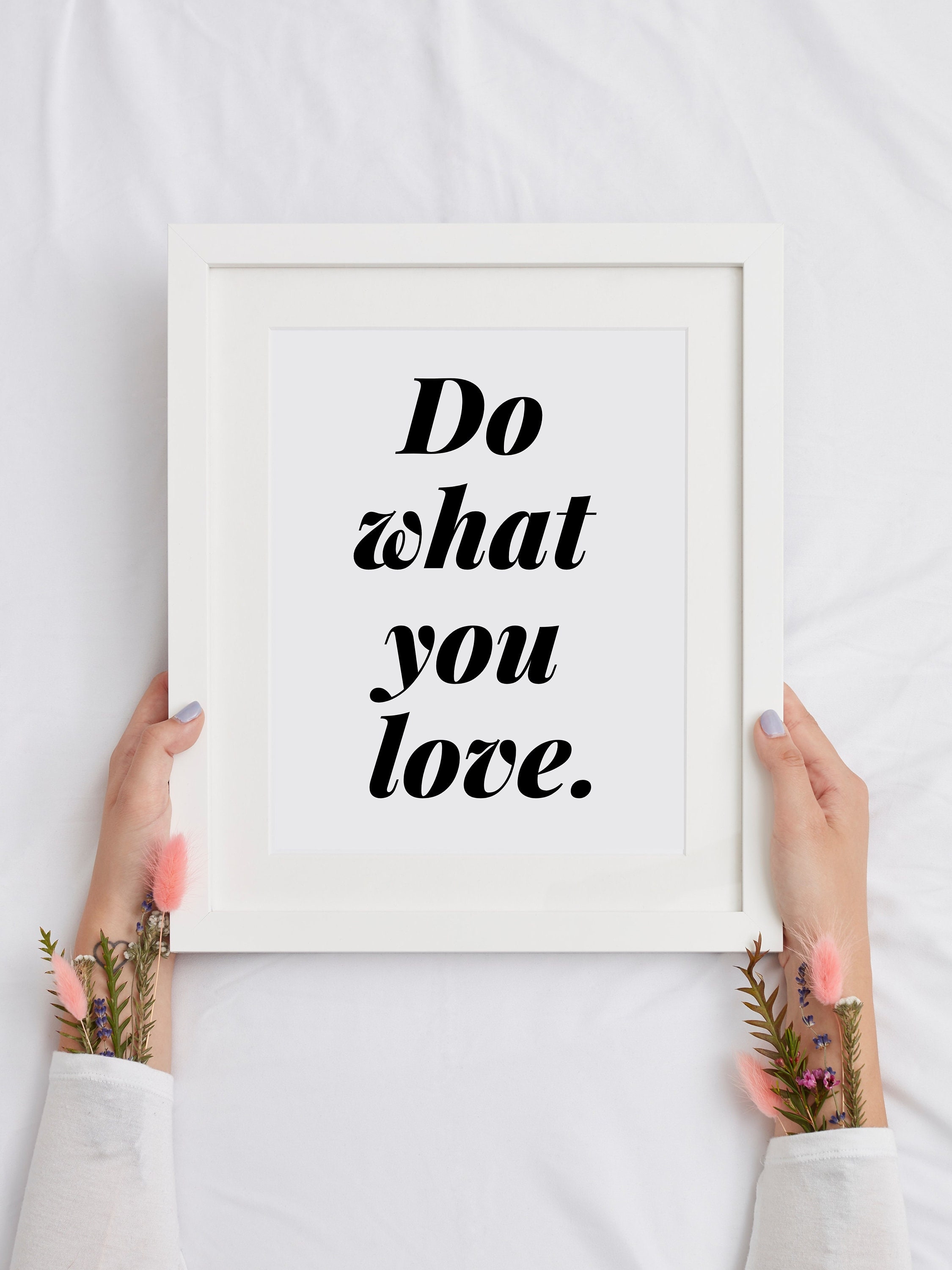 Tue was du liebst inspirierende Zitate über das Leben Etsy.de