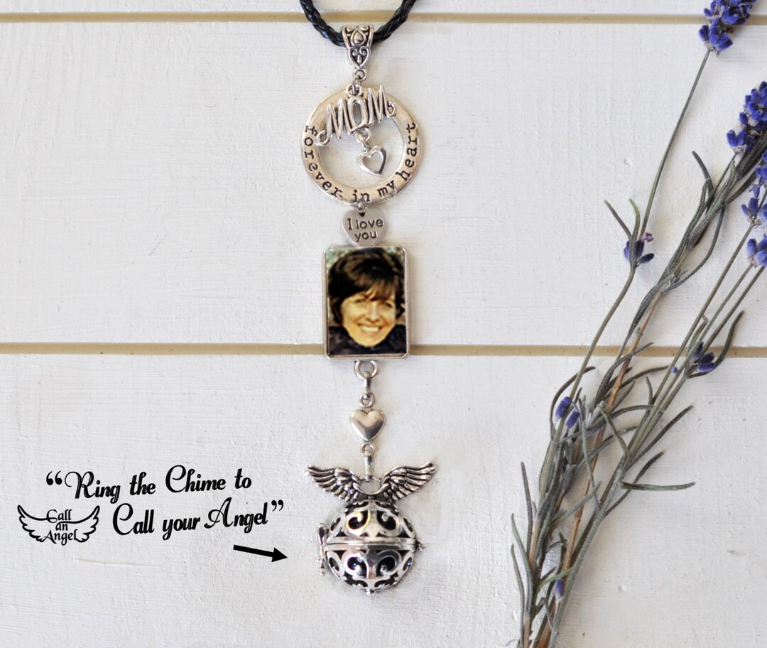Mom Forever in My Heart Memorial Keepsake Display From Rear View Mirror ...