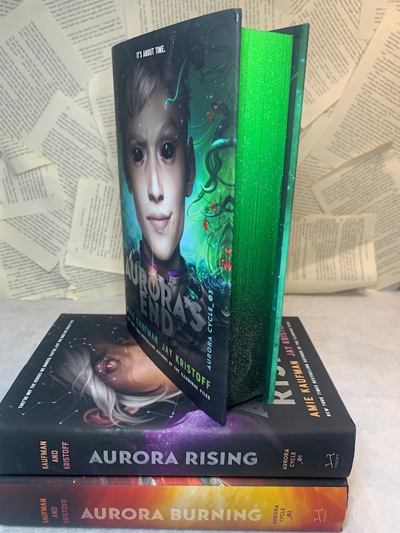 Aurora Rising, Aurora Burning and Auroras End by Jay Kristoff and Amie  Kaufman With Ombré Sprayed Pages -  Canada