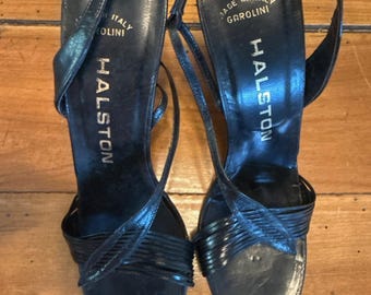 Vintage Halston x Garolini Disco Heels 6.5