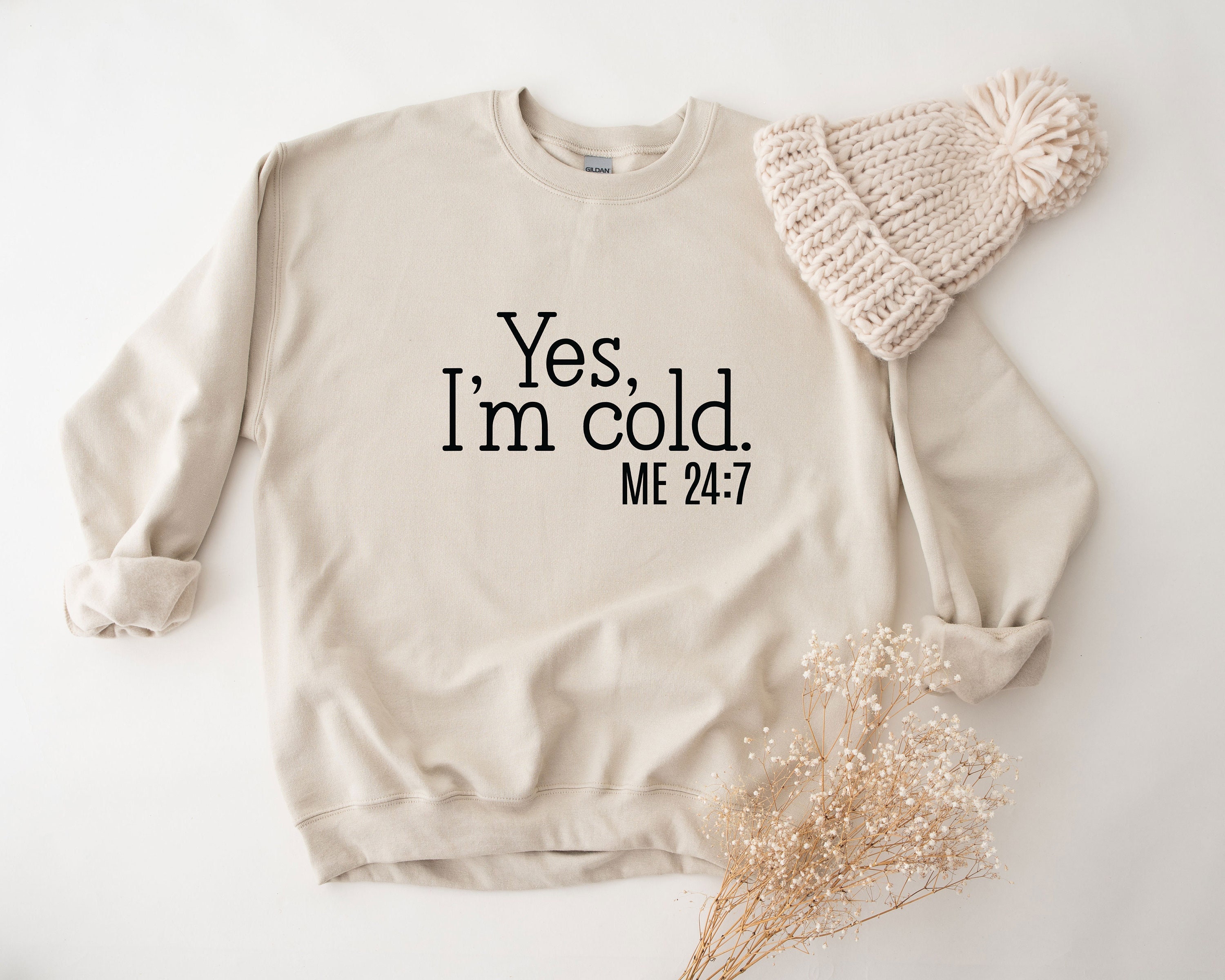 Discover Yes i'm cold unisex sweatshirt, winter sweatshirt