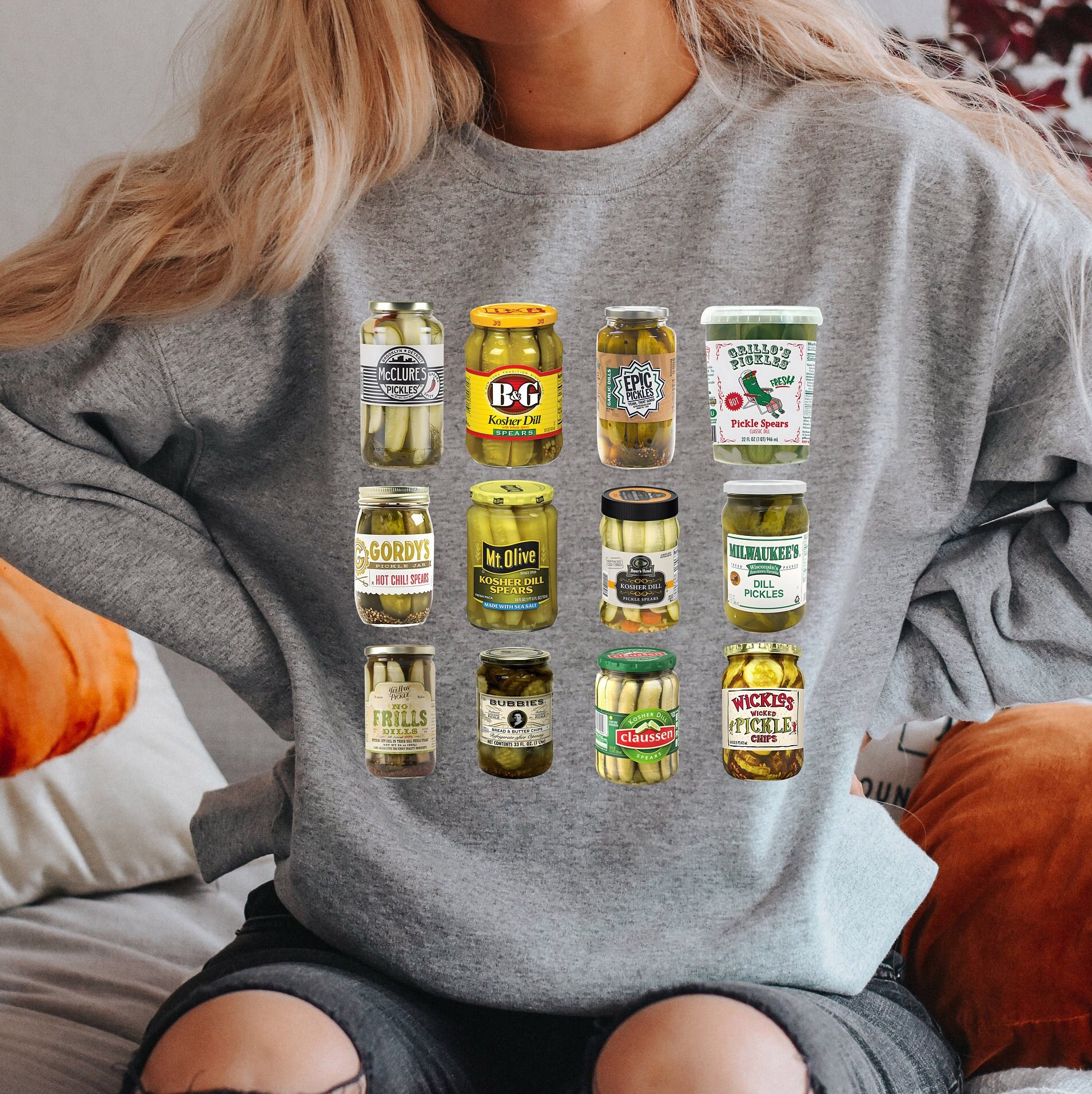 Vintage Canned Pickles Sweatshirt Pickle Shirt Pickle - Etsy