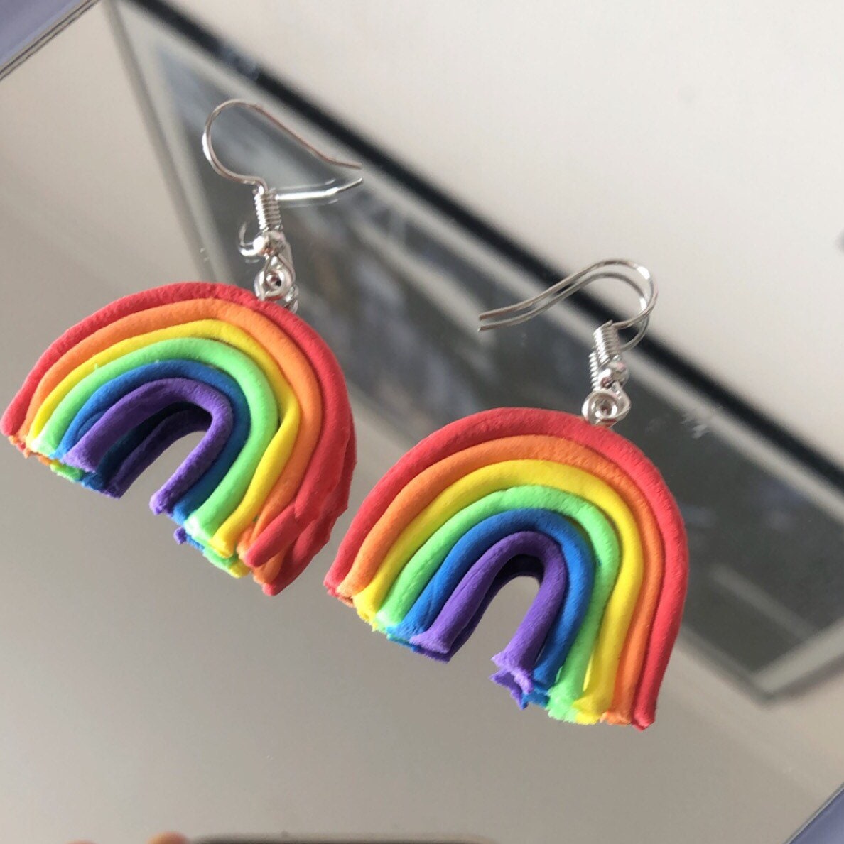 Rainbow Earrings Etsy