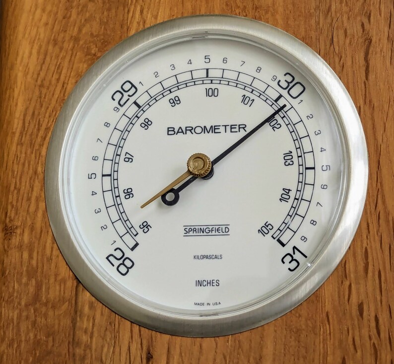 Vintage Springfield Weather Station Thermometer Barometer Humidity