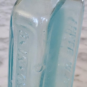 Vintage Oil Co. Glass Medicine Bottle - Apothecary Decor