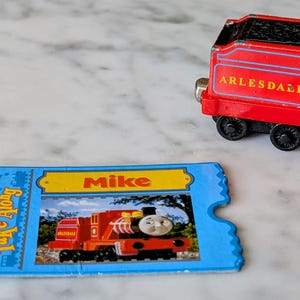 Thomas & Friends Take N Play Along Train Mike&#39;s Tender Diecast Metal And Card