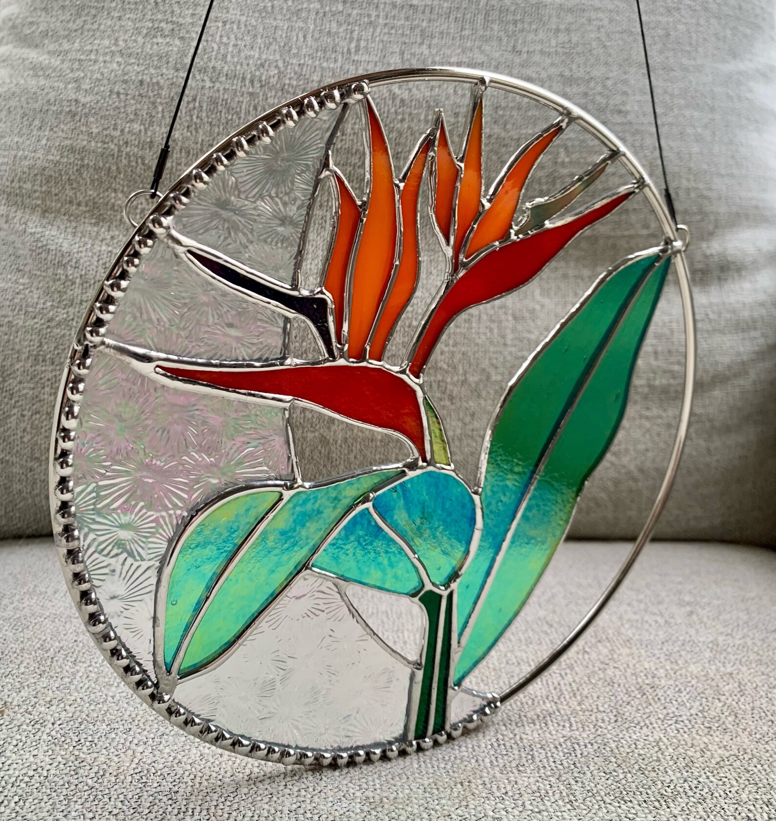 Digital PDF Stained Glass Pattern Bird of Paradise Plant - Etsy