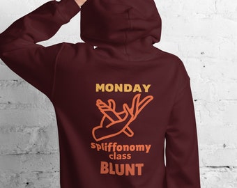 Cannabis Design Unisex Hoodie, Weed Liebhaber, Spliff, Joint, Blunt