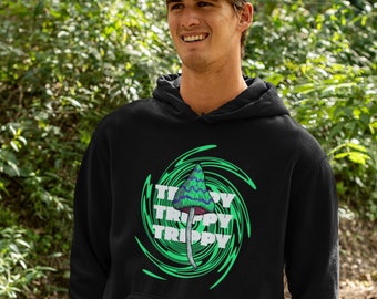 Trippy Zauberpilz Unisex Hoodie, psychedelisches Design