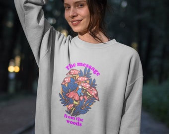 Amanita muscaria Unisex Sweatshirt Pilz Design, Fliegenpilz, Gnom